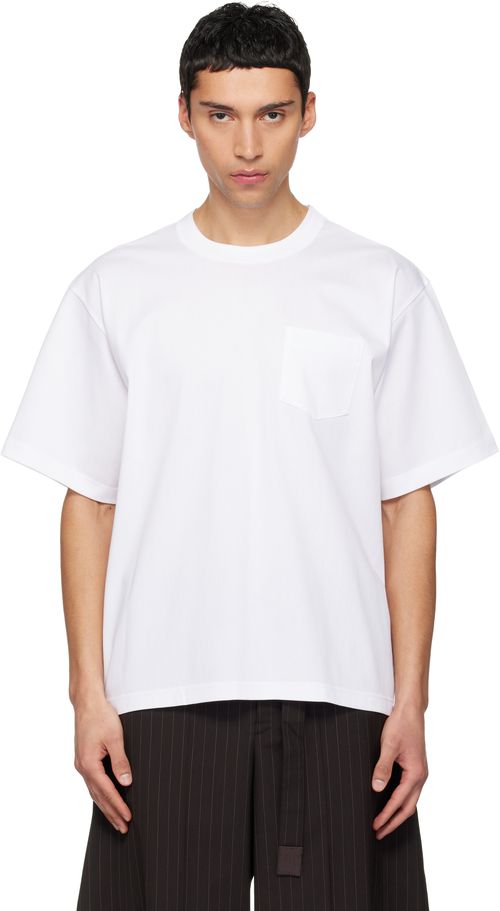 White Cotton Jersey T-shirt