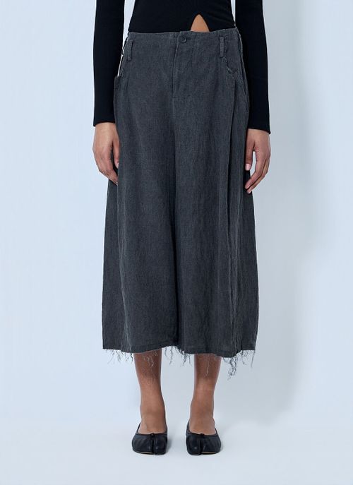 Tuck Wide Pants - Woman Pants Grey It