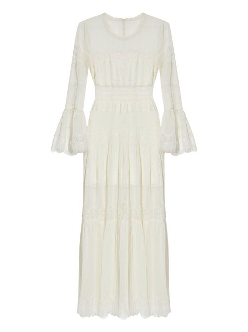 LoveShackFancy Rosney maxi dress - White
