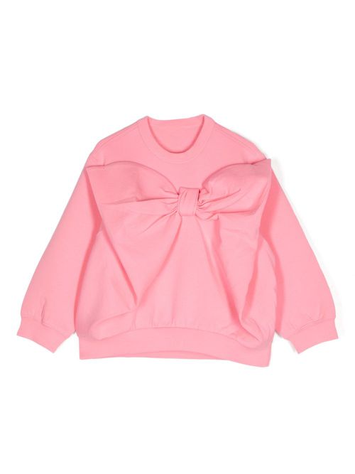 Bow-detailing sweatshirt - Pink
