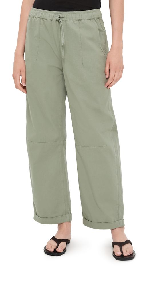 Mara Sateen Drawstring Pants Soft Sage