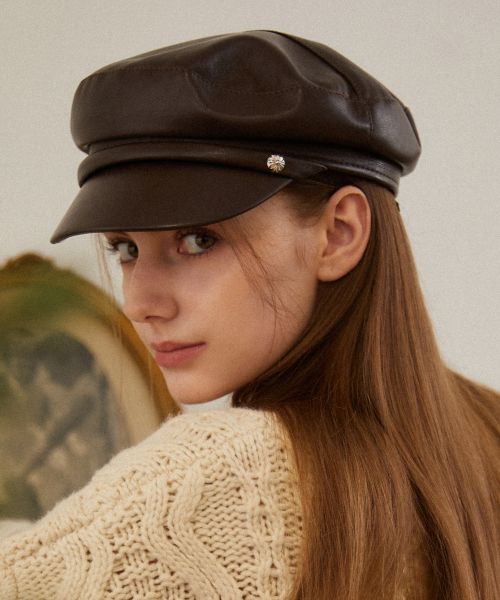 Urban Leather Sailor Cap HT8151 2 Colors