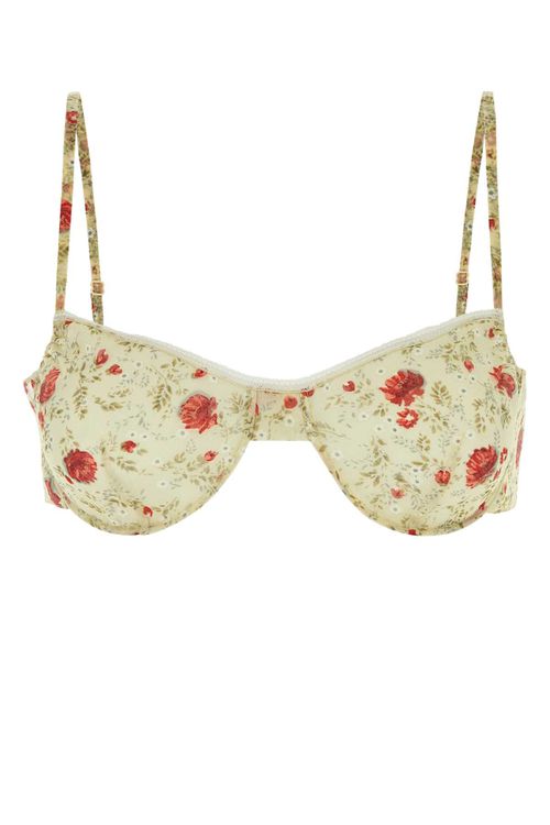 Printed Nylonette Crop-top