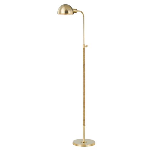 Aged Brass Floor Lamp from the Devon Collection