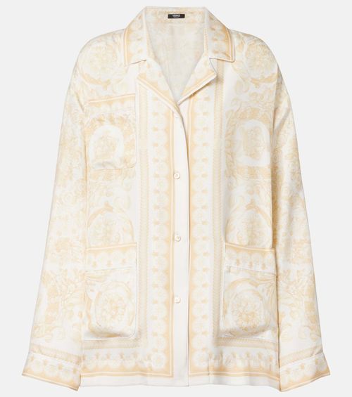 Barocco silk twill shirt