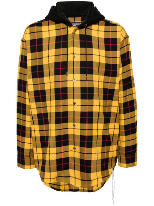 Plaid check pattern shirt - Yellow