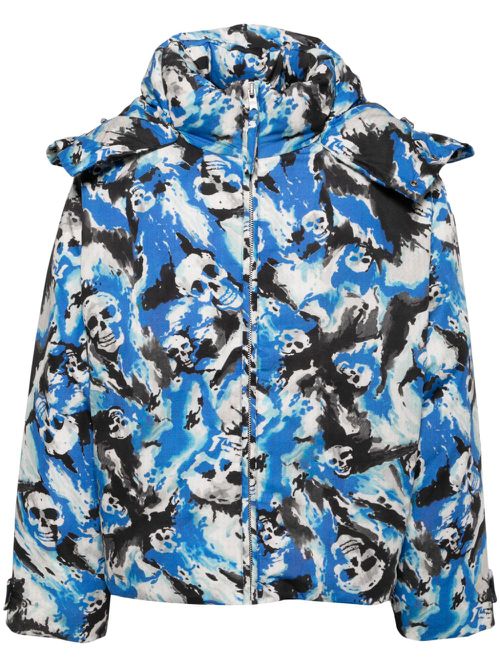Skull padded jacket - Blue