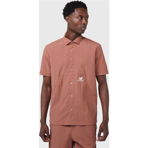 New Balance 580 Short Sleeve Shirt - Brown