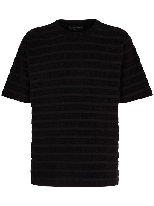 Terry-cloth logo T-Shirt - Black