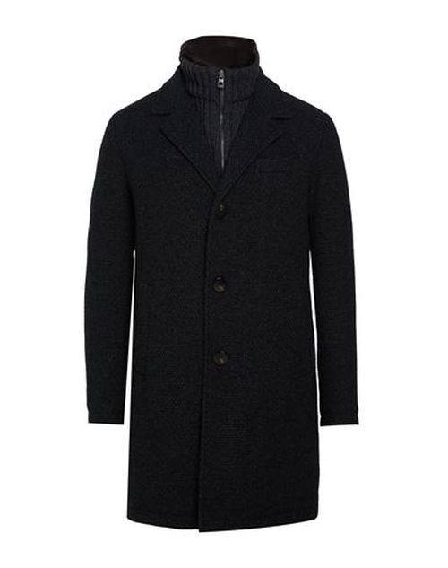 Man Coat Charcoal Size 3XL Wool, Polyamide, Acrylic, Polyester, Mohair wool