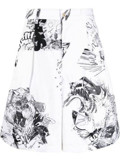 X Christian Marclay wide-leg shorts