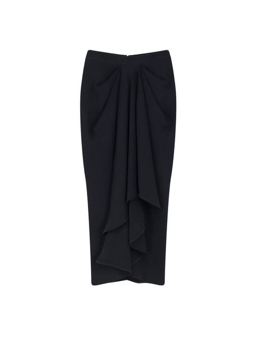 Draped Midi Skirt