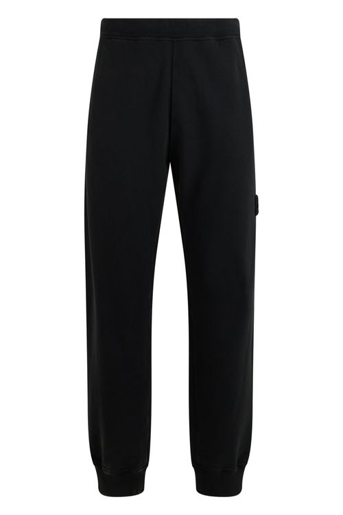 Cotton Track Joggers — Black