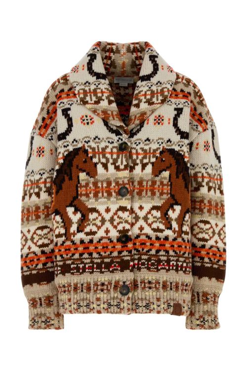 Fair Isle Wool Cardigan — Multicolor
