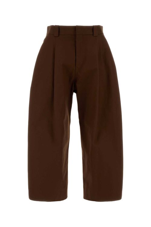 Cotton Trousers — Brown