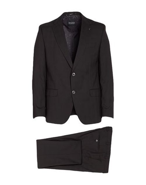 Man Suit Black Size 48 Polyester, Viscose, Elastane
