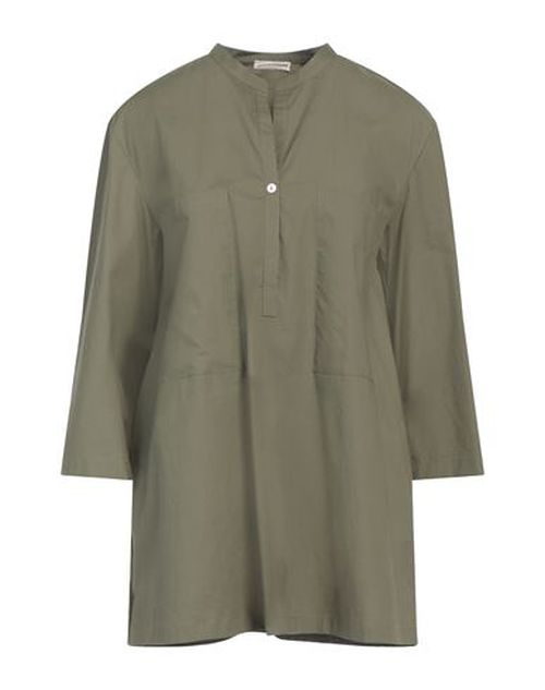Woman Top Military green Size S Cotton, Elastane