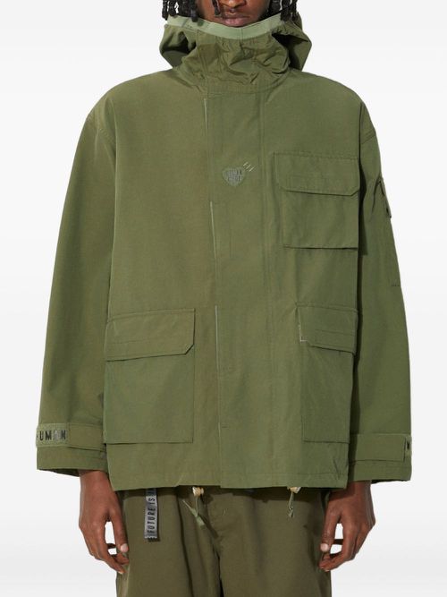 Logo-print jacket - Green