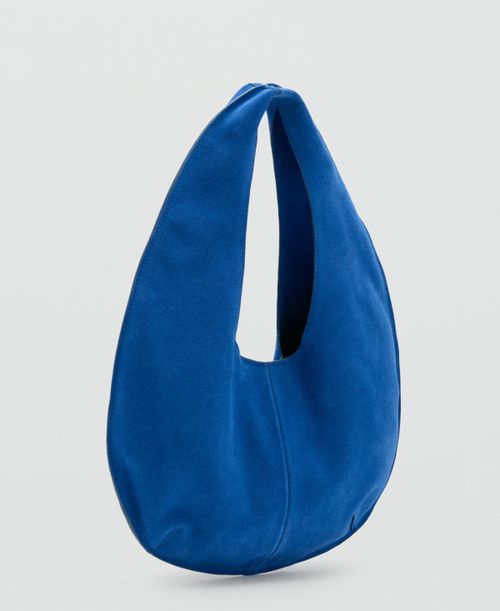 Women's Small Split-Leather Bag - Vibrant blue
