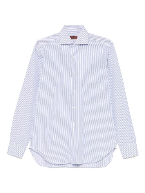 Barba striped shirt - White