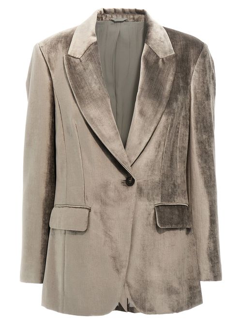 Single-Breasted Chenille Blazer Blazer And Suits