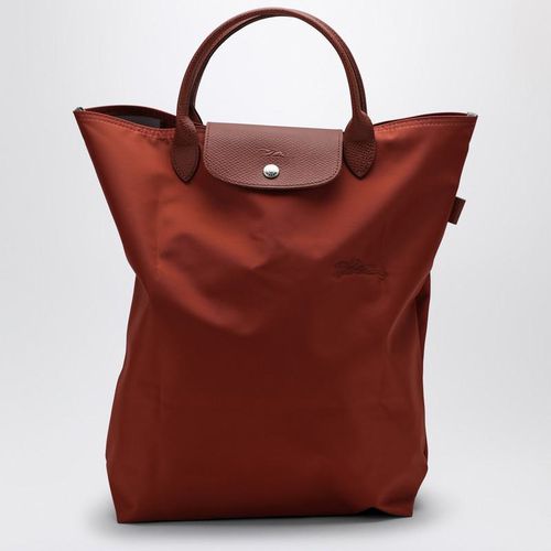 Chestnut-Coloured M Le Pliage Green Shopping Bag