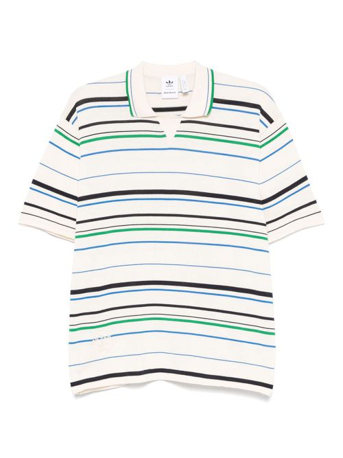 X Wales Bonner ribbed T-shirt - Neutrals