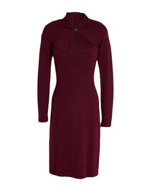 Woman Mini dress Garnet Size M Virgin Wool