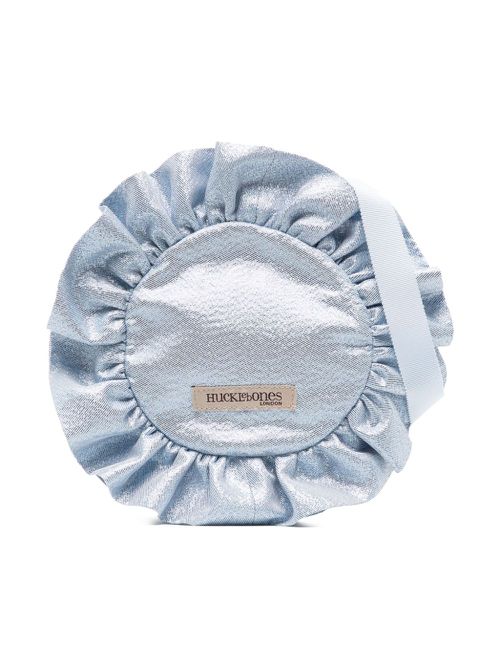 Rosette metallic crossbody bag - Blue