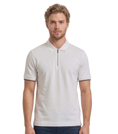 White Shirt Collar Polos