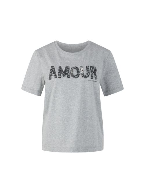 Marc Cain T-shirt with sequins, grey, 34 N