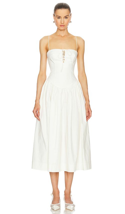 L'Academie KLEID THIERRY in Ivory. Größe XS. Also in L