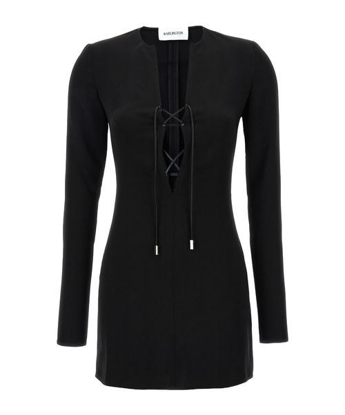Seeran lace-up minidress