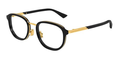 Bottega Veneta BV1378OK Asian Fit 001 Men's Eyeglasses Black Size 51 (Frame Only) - Blue Light Block Available