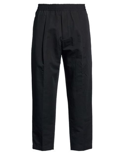 Man Pants Black Size 36 Cotton, Linen