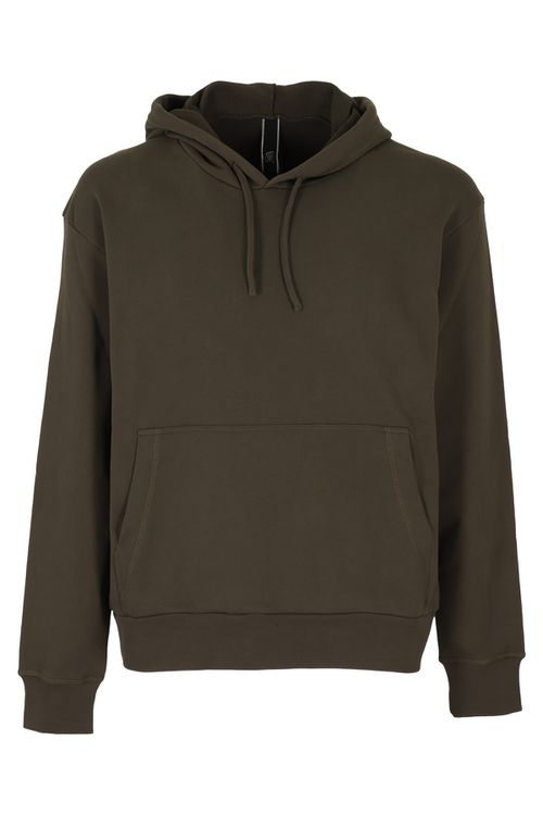 H86N side-print hoodie - Green