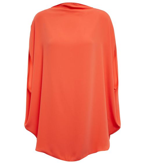 Draped satin top