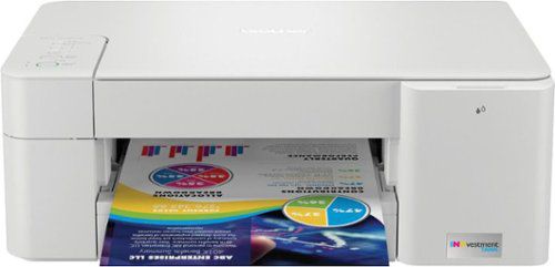 INKvestment Tank MFC-J1215W Wireless All-in-One Inkjet Printer with up to 1-Year of Ink In-box - White/Gray