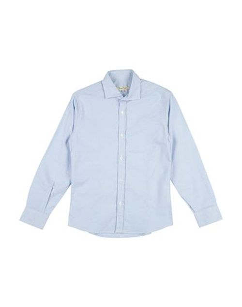 Kid Boy Shirt Light blue Size 10 Cotton, Elastane