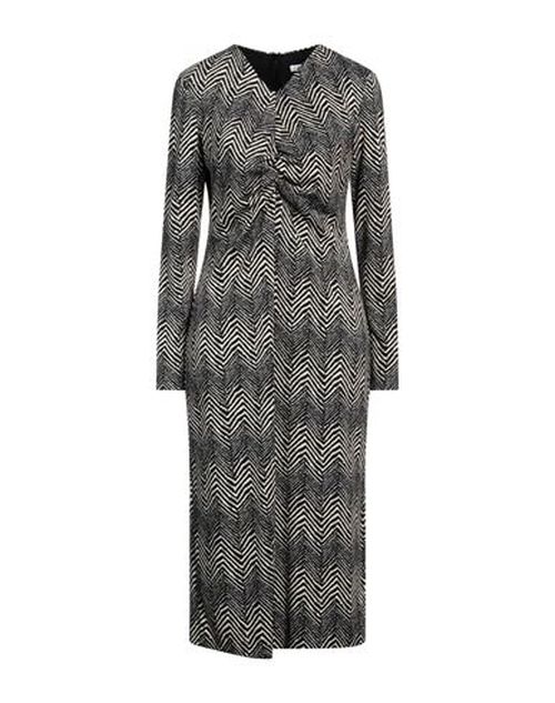 Caractère Woman Midi dress Beige Size 6 Viscose, Polyester, Elastane
