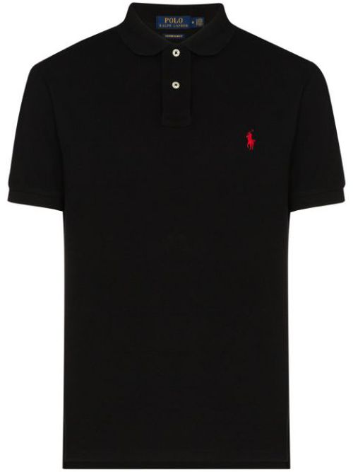 Embroidered-logo polo shirt