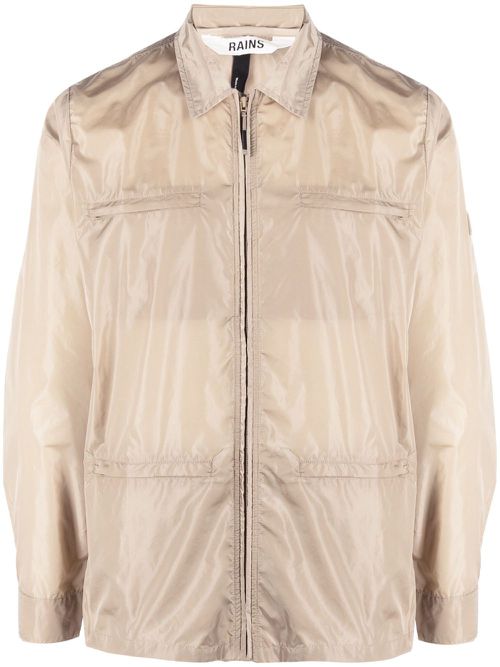 Zip-up shirt jacket - Neutrals