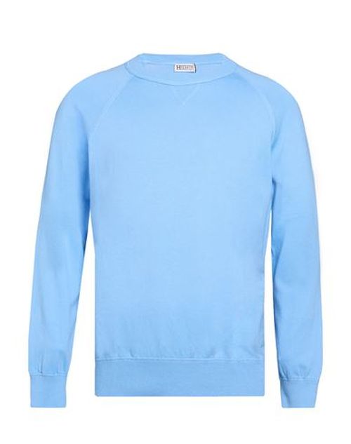 Helmur Man Sweater Azure Size S Cotton