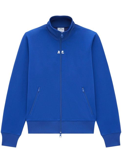 High-neck zip-up jacket - Blue