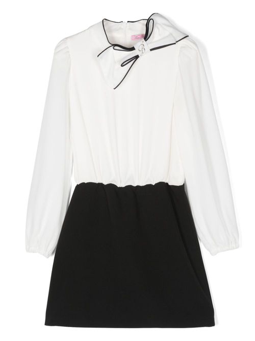 Logo-plaque dress - White