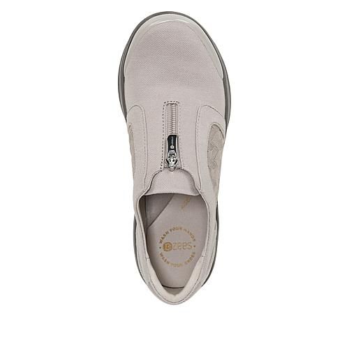 Florence Washable Zip-Front Shoe - Tan