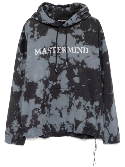 Logo print cotton hoodie - Grey