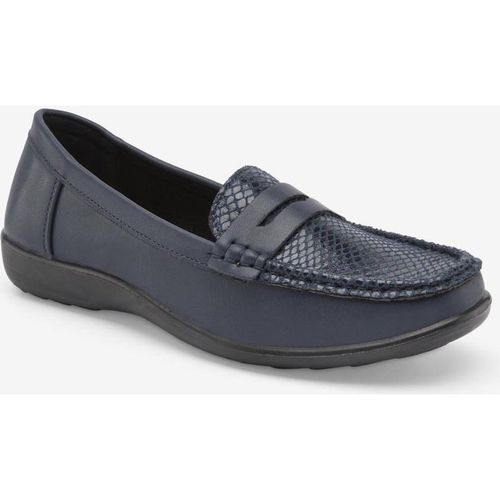 Cotton Traders Women's Core Comfort Flexisole Loafers in Navy