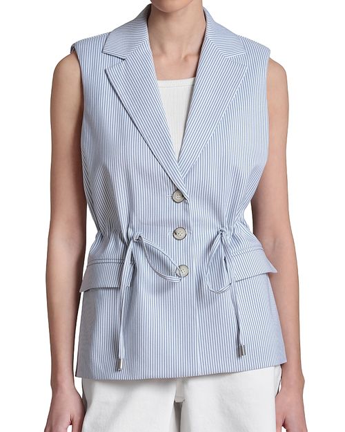 Drawstring Blazer Vest