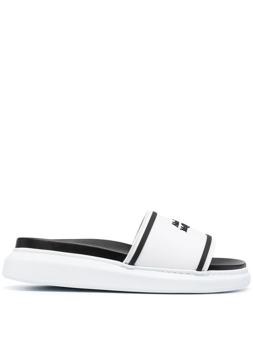 Debossed logo slides - White